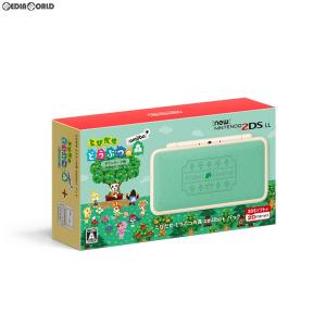 『中古即納』{B品}{本体}{3DS}Newニンテンドー2DS LL とびだせ どうぶつの森 amiibo+パック(JAN-S-WADF)(20180719)｜media-world