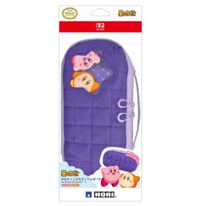 『新品』『お取り寄せ』{ACC}{Switch2} 星のカービィ キルティングミディアムポーチ for Nintendo Switch 2 任天堂ライセンス商品 HORI(NSX-046)(20251120)