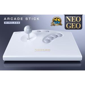 『予約前日出荷』{ACC}{NG} NEOGEO AES+(ネオジオ エーイーエスプラス) ワイヤレスアーケードスティック(ホワイト) PLAION(1180850)(20261112)