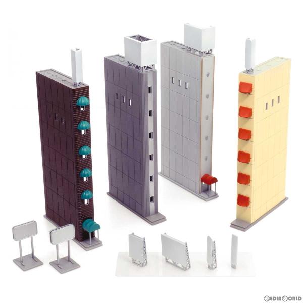 『新品』『お取り寄せ』{RWM} 2222 ビル付属施設(広告塔・階段室部分) 4棟入り ストラクチ...