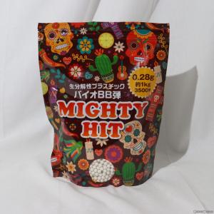 『新品即納』{MIL}sabsta(サバスタ) MIGHTY HIT(マイティヒット) バイオBB弾 0.28g ホワイト(3500発入)(20230414)｜media-world