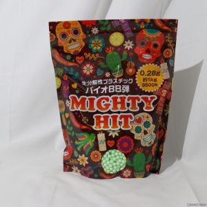 『新品即納』{MIL}sabsta(サバスタ) MIGHTY HIT(マイティヒット) バイオBB弾 0.28g ライトグリーン(3500発入)(20230414)｜media-world