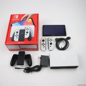 『中古即納』{本体}{Switch}Nintendo Switch(有機ELモデル) ニンテンドースイッチ Joy-Con(L)/(R) ホワイト(HEG-S-KAAAA)(20211008)｜media-world