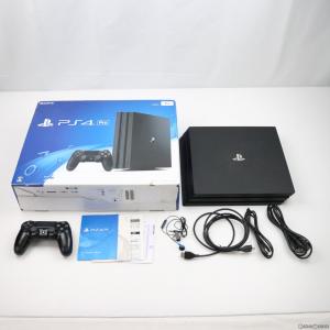 『中古即納』{本体}{PS4}プレイステーション4 プロ PlayStation4 Pro ジェット・ブラック 1TB(CUH-7000BB01)(20161110)｜media-world