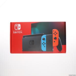 『中古即納』{本体}{Switch}Nintendo Switch(ニンテンドースイッチ) Joy-Con(L) ネオンブルー/(R) ネオンレッド(HAD-S-KABAA)(20190830)｜media-world