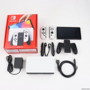 『中古即納』{本体}{Switch}Nintendo Switch(有機ELモデル) ニンテンドースイッチ Joy-Con(L)/(R) ホワイト(HEG-S-KAAAA)(20211008)｜media-world