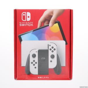 『中古即納』{本体}{Switch}(未使用)Nintendo Switch(有機ELモデル) ニンテンドースイッチ Joy-Con(L)/(R) ホワイト(HEG-S-KAAAA)(20211008)｜media-world