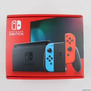 『中古即納』{本体}{Switch}Nintendo Switch(ニンテンドースイッチ) Joy-Con(L) ネオンブルー/(R) ネオンレッド(HAD-S-KABAH(20190830)｜media-world
