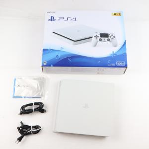 『中古即納』{PS4} (本体) PlayStation 4(プレイステーション4) グレイシャー・ホワイト 500GB SIE(CUH-2000AB02)(20170223)