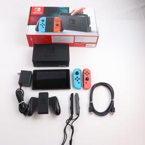 『中古即納』{Switch} (本体) Nintendo Switch(ニンテンドースイッチ) Joy-Con(L) ネオンブルー/R ネオンレッド 任天堂(HAC-S-KABAA)(20170303)