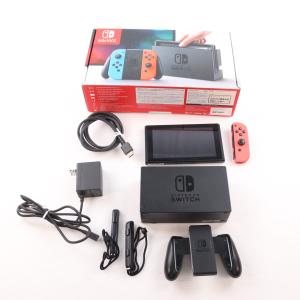 『中古即納』{Switch} (本体) Nintendo Switch(ニンテンドースイッチ) Joy-Con(L) ネオンブルー/R ネオンレッド 任天堂(HAC-S-KABAA)(20170303)