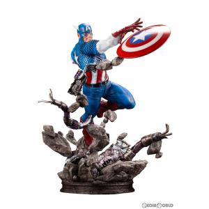 『中古即納』{FIG}MARVEL AVENGERS キャプテンアメリカ ファインアートスタチュー MARVEL UNIVERSE(マーベルユニバース) 1/6 フィギュア(MK347) コトブキヤ｜media-world