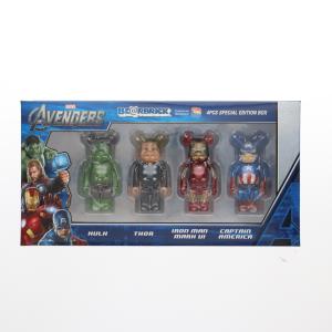 BE@RBRICK - (フィギュア単品) BE@RBRICK(ベアブリック) アベンジャーズ 4体セット 前売り券特典 完成品 可動フィギュア メディコム・トイ BE@RBRICK - (フィギュア単品) BE@RBRICK(ベアブリック