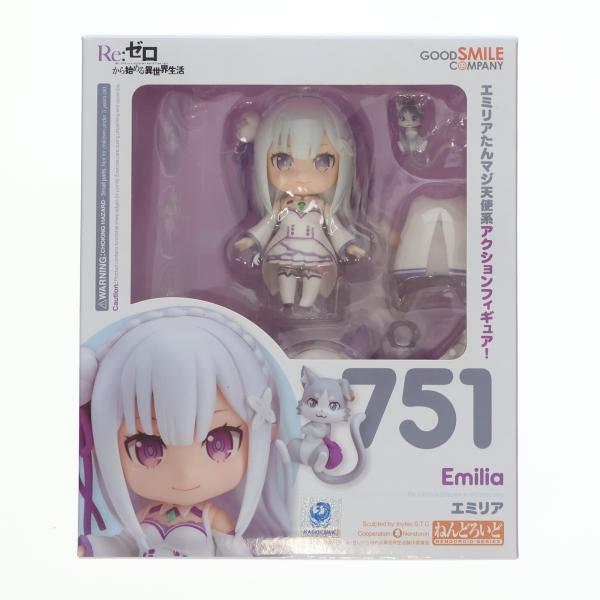 『中古即納』{FIG} ねんどろいど 751 エミリア Re:ゼロから始める異世界生活 完成品 可動...