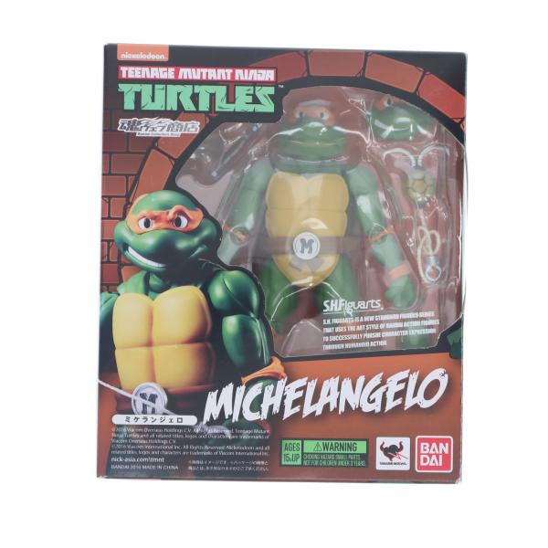 『中古即納』{FIG} 魂ウェブ商店限定 S.H.Figuarts ミケランジェロ ティーンエイジ・...
