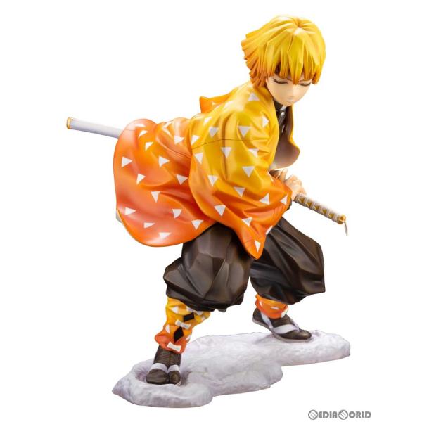 『中古即納』{FIG} ARTFX J 我妻善逸(あがつまぜんいつ) 鬼滅の刃 1/8 完成品 フィ...