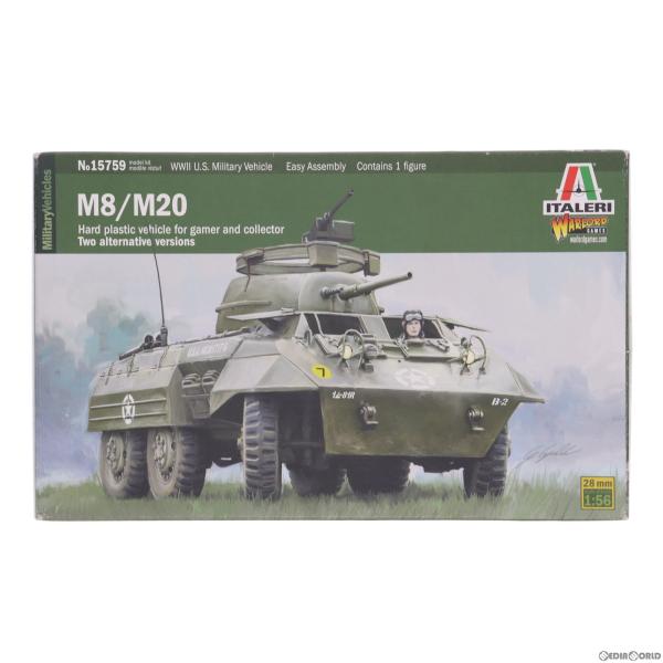 『中古即納』{PTM}1/56 WW.II アメリカ陸軍 装甲車 M8/M20 プラモデル(IT15...