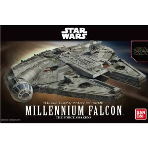 『中古即納』{PTM}1/144 ミレニアムファルコン(フォースの覚醒) スター・ウォーズ プラモデル(202288) バンダイ(20151030)｜media-world