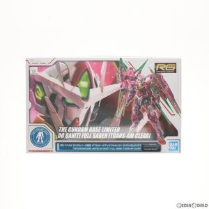 『中古即納』{PTM}ガンダムベース限定 RG 1/144 GNT-0000/FS ダブルオークアンタフルセイバー(トランザムクリア) ガンダム00V プラモデル バンダイスピリッツ｜media-world