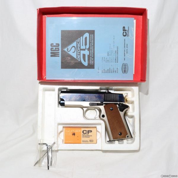 『中古即納』{MIL}MGC 発火モデルガン デトニクス45 フレームシルバーモデル ABS (18...