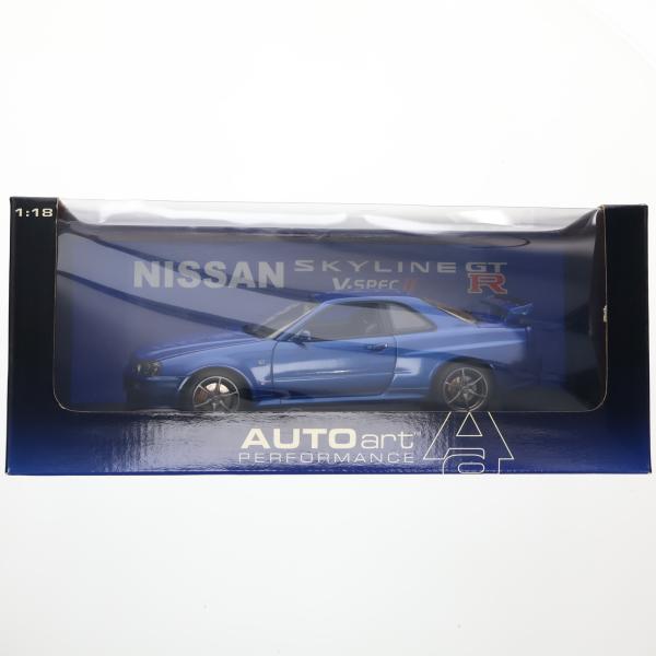 『中古即納』{MDL} 1/18 NISSAN SKYLINE(スカイライン) R34 GT-R V...