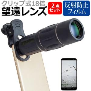 Xiaomi 13T Pro [6.7インチ] クリップ式 18倍 望遠 レンズ と 反射防止 液晶保護フィルムセット｜mediacover