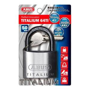 ABUS(アバス)　TITALIUM南京錠 50mm 3本キー BP64TI50KD 00721291　代引き不可/同梱不可｜mediaroad1290