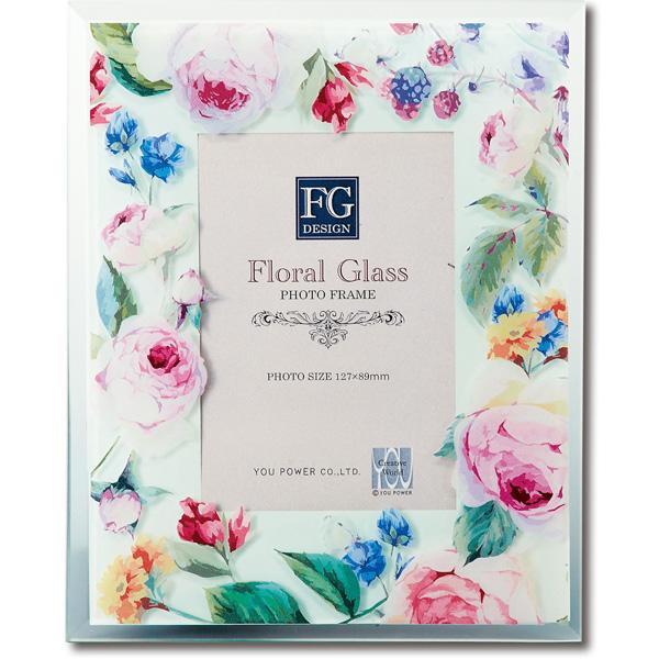 ユーパワー NATURAL STYLE FGデザイン フォトフレーム 「ピンクローズ」 FF-020...