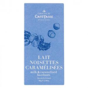 CAFE-TASSE 塩キャラメルヘーゼルナッツミルクチョコ  85g×12個セット /同梱不可