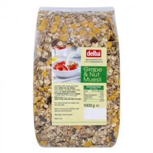 delba グレープ＆ナッツミューズリー 1kg×10個セット /同梱不可