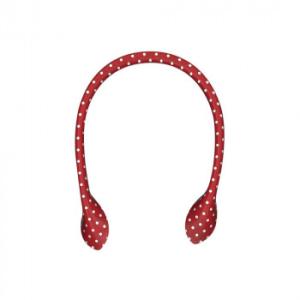 イナズマ(INAZUMA) レザー持ち手PAH-140　赤　約40cm　2本手　代引き不可/同梱不可