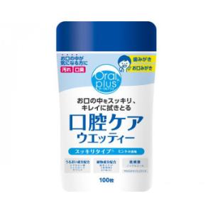 オーラルプラス 口腔ケアウエッティー(スッキリタイプ) 172471 100枚入 309214 E0...