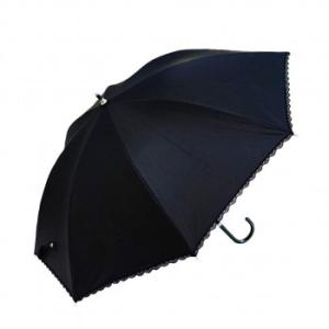 藤田屋 晴雨兼用長傘ショート 50cm SS　無地　レース  SS-1308　代引き不可/同梱不可
