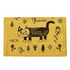 クスグルジャパン ジャガード織りののびのびパイルまくらカバー マチルダさん柄 イエロー 24-757...