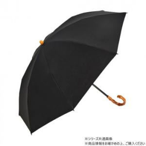 KIZAWA 2段式折りたたみ日傘 シルキーラックス クラシック ブラック S210-M50O-bl...