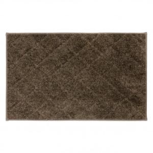 カキウチ ふわピタ階段マット 踊り場用 ブラウン 50×80cm　代引き不可/同梱不可