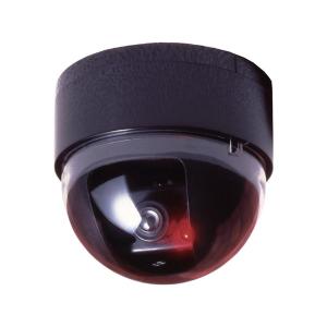 ドーム型防犯ダミーカメラ CDSセンサー/LEDランプ付き (防犯対策)｜mediaroad1290