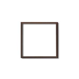 〔角額〕木製正方額・壁掛けひも 5767 250角(250×250mm)「ブラウン」｜mediaroad1290