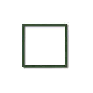 〔角額〕木製正方額・壁掛けひも 5767 250角(250×250mm)「グリーン」｜mediaroad1290