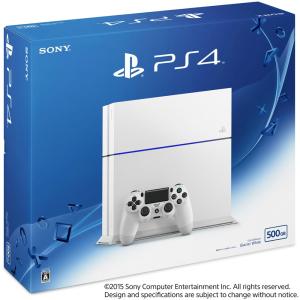 『中古即納』{本体}{PS4}プレイステーション4 PlayStation4 HDD500GB グレイシャー・ホワイト(CUH-1200AB02)(20150627)