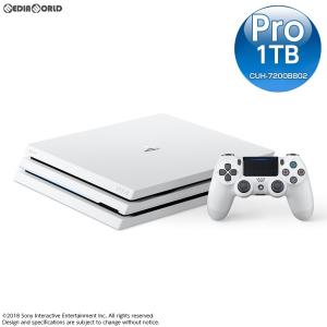 『新品即納』{本体}{PS4}プレイステーション4 プロ PlayStation4 Pro グレイシャー・ホワイト 1TB(CUH-7200BB02)(20181012)｜mediaworld-plus