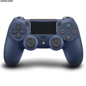 『中古即納』{ACC}{PS4}ワイヤレスコントローラー デュアルショック4(DUALSHOCK4) ミッドナイト・ブルー SIE(CUH-ZCT2J22)(20171103)｜mediaworld-plus