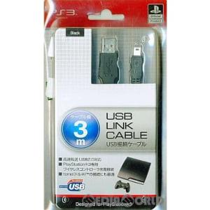 『中古即納』{ACC}{PS3}USB LINK CABLE 3m ブラック アイレックス(ILXO...