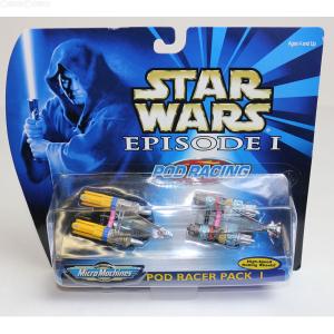 『中古即納』{FIG}マイクロマシーン ポッドレーサーパック パック1 STAR WARS(スター・ウォーズ) EP1/ファントム・メナス フィギュア トミー(19991231)