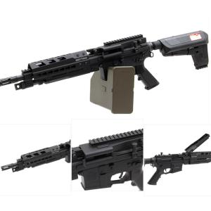 『新品即納』{MIL}KRYTAC(クライタック) 電動ガン TRIDENT LMG ENHANCED(トライデントLMGエンハンスド) ブラック (18歳以上専用)(20151115)