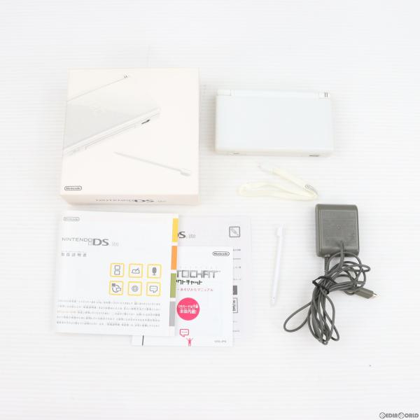 『中古即納』{本体}{NDS}ニンテンドーDS Lite(ライト) クリスタルホワイト(USG-S-...