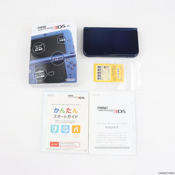 『中古即納』{本体}{3DS}Newニンテンドー3DS LL メタリックブルー(RED-S-BAAA...