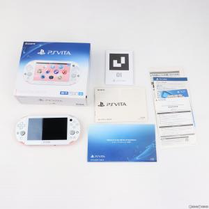 『中古即納』{本体}{PSVita}プレイステーションVita PlayStation Vita Wi-Fiモデル ライトピンク/ホワイト(PCH-2000ZA19)(20141113)｜mediaworld-plus