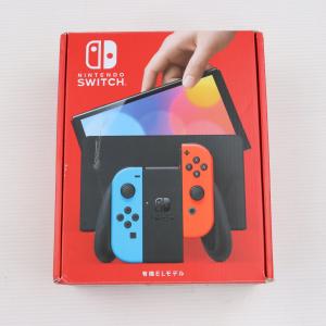 『中古即納』{本体}{Switch}(未使用)Nintendo Switch(有機ELモデル) ニンテンドースイッチ Joy-Con(L) ネオンブルー/(R) ネオンレッド(HEG-S-KABAA)(20211008)｜mediaworld-plus