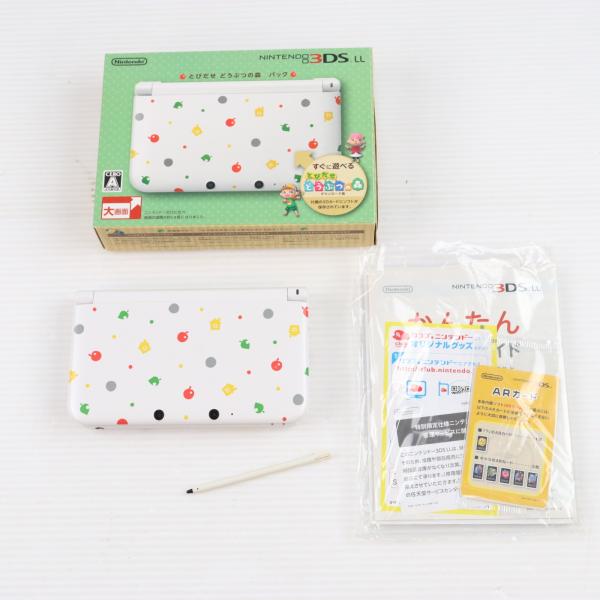 『中古即納』{3DS} (本体) とびだせ どうぶつの森パック(ニンテンドー3DS LL限定本体同梱...